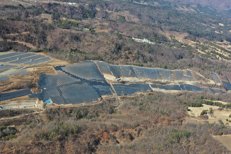 山梨県甲斐市太陽光発電所