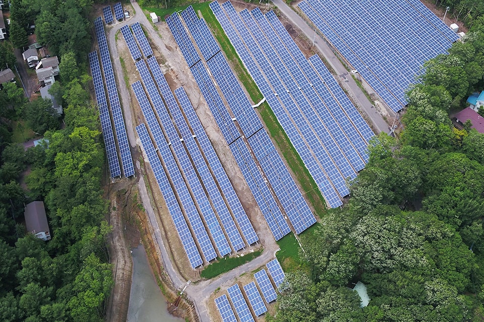 群馬県吾妻郡嬬恋村太陽光発電所